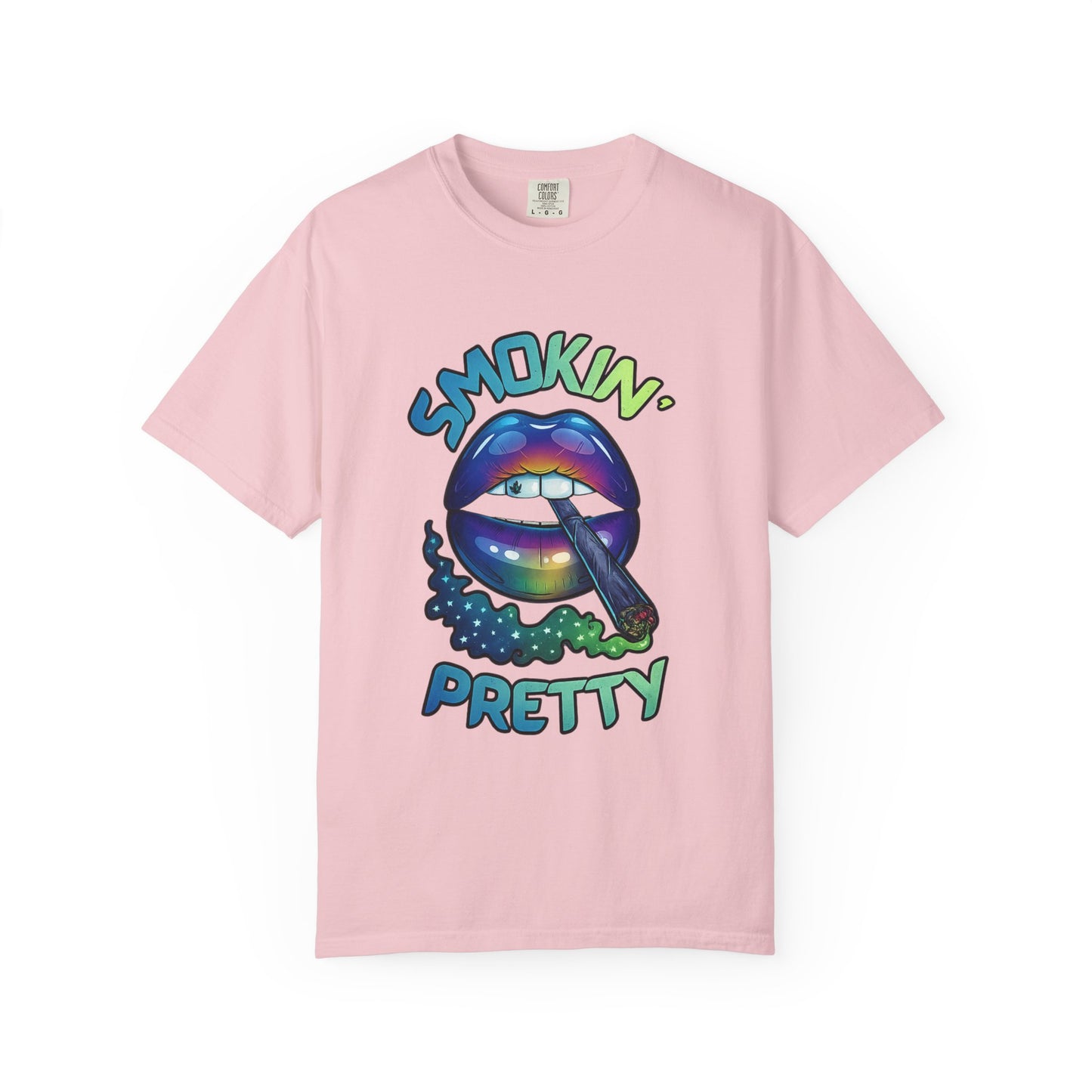 Smokin' Pretty Rainbow Lip Graphic T-Shirt