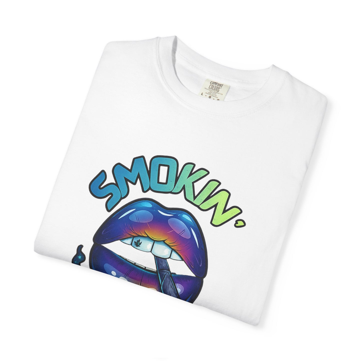 Smokin' Pretty Rainbow Lip Graphic T-Shirt