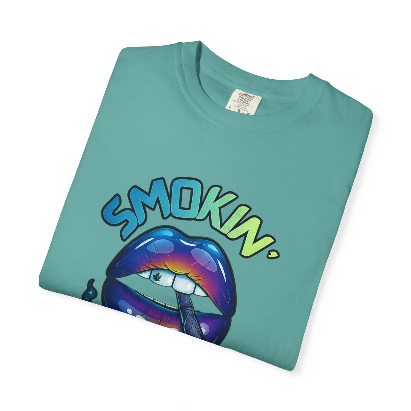Smokin' Pretty Rainbow Lip Graphic T-Shirt