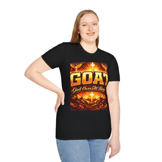 GOAT (God Over All Things) T-Shirt — Christian Faith Graphic Tee
