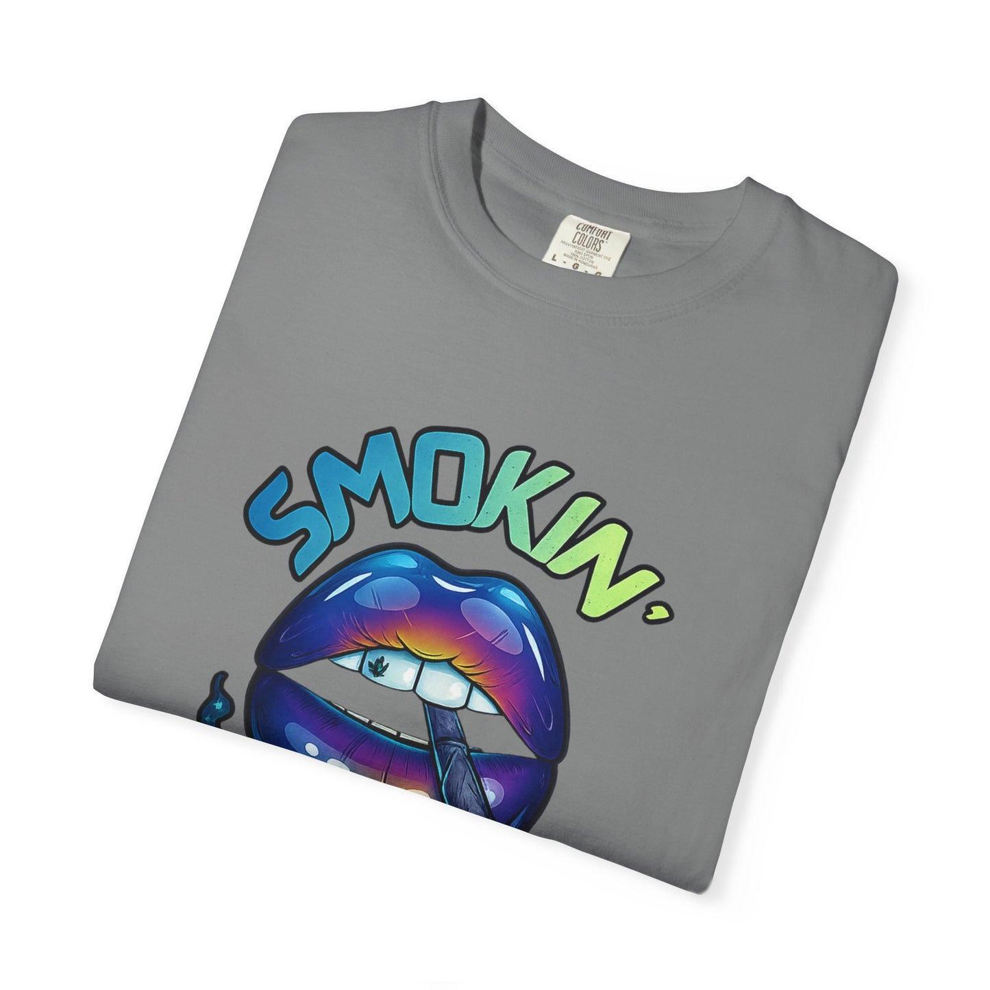 Smokin' Pretty Rainbow Lip Graphic T-Shirt