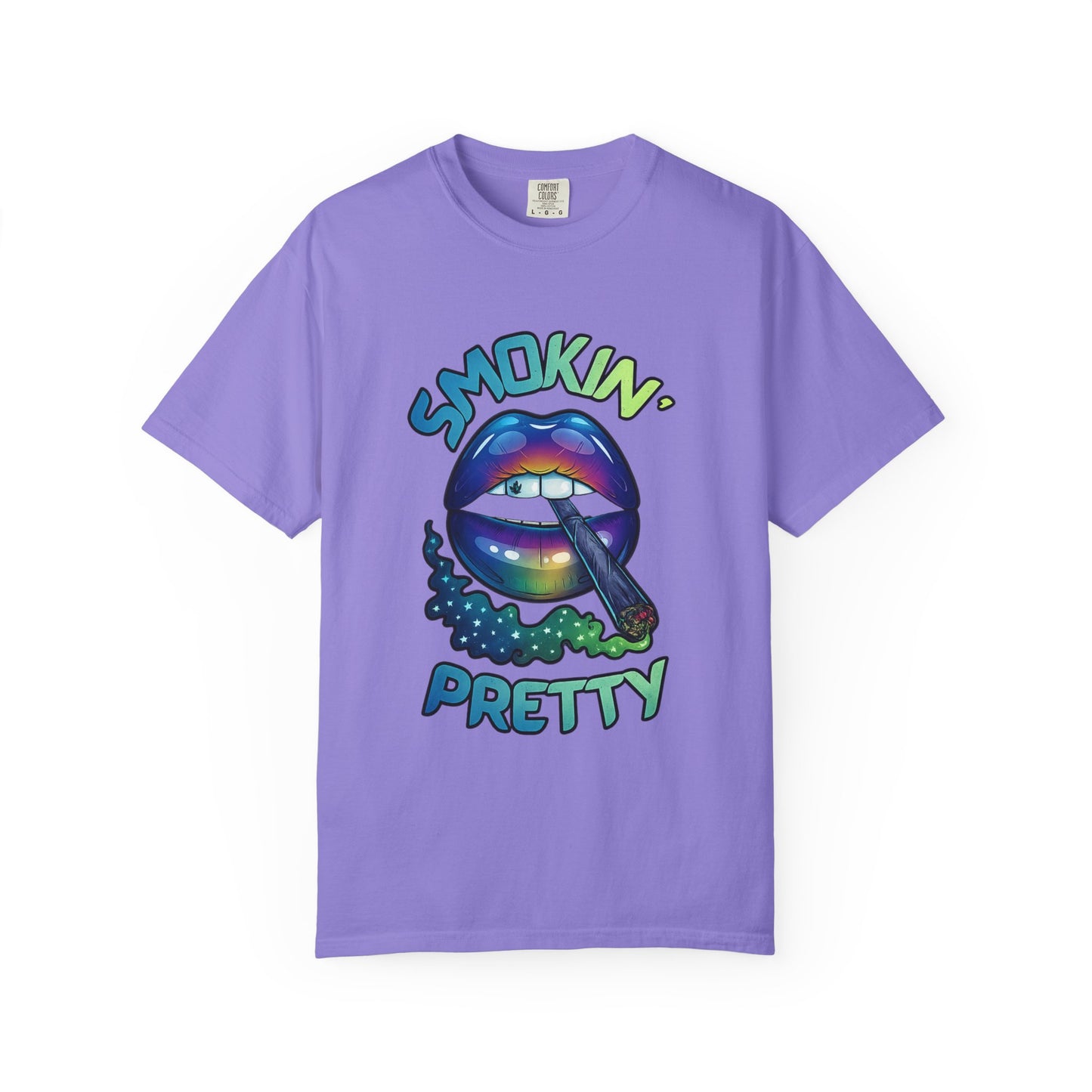 Smokin' Pretty Rainbow Lip Graphic T-Shirt