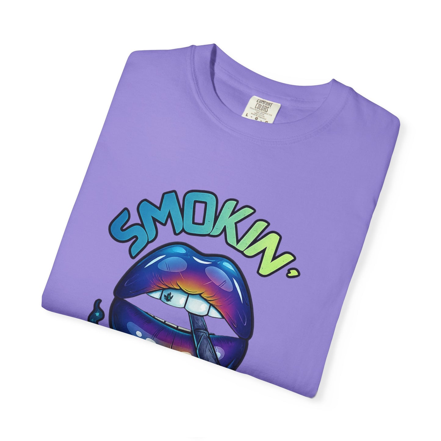 Smokin' Pretty Rainbow Lip Graphic T-Shirt