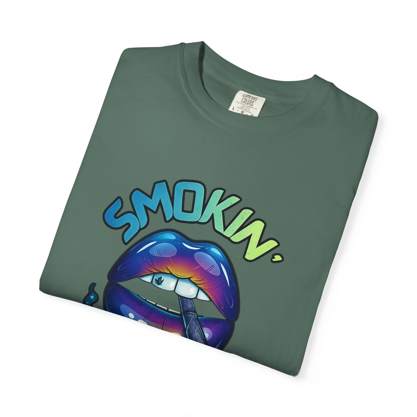Smokin' Pretty Rainbow Lip Graphic T-Shirt