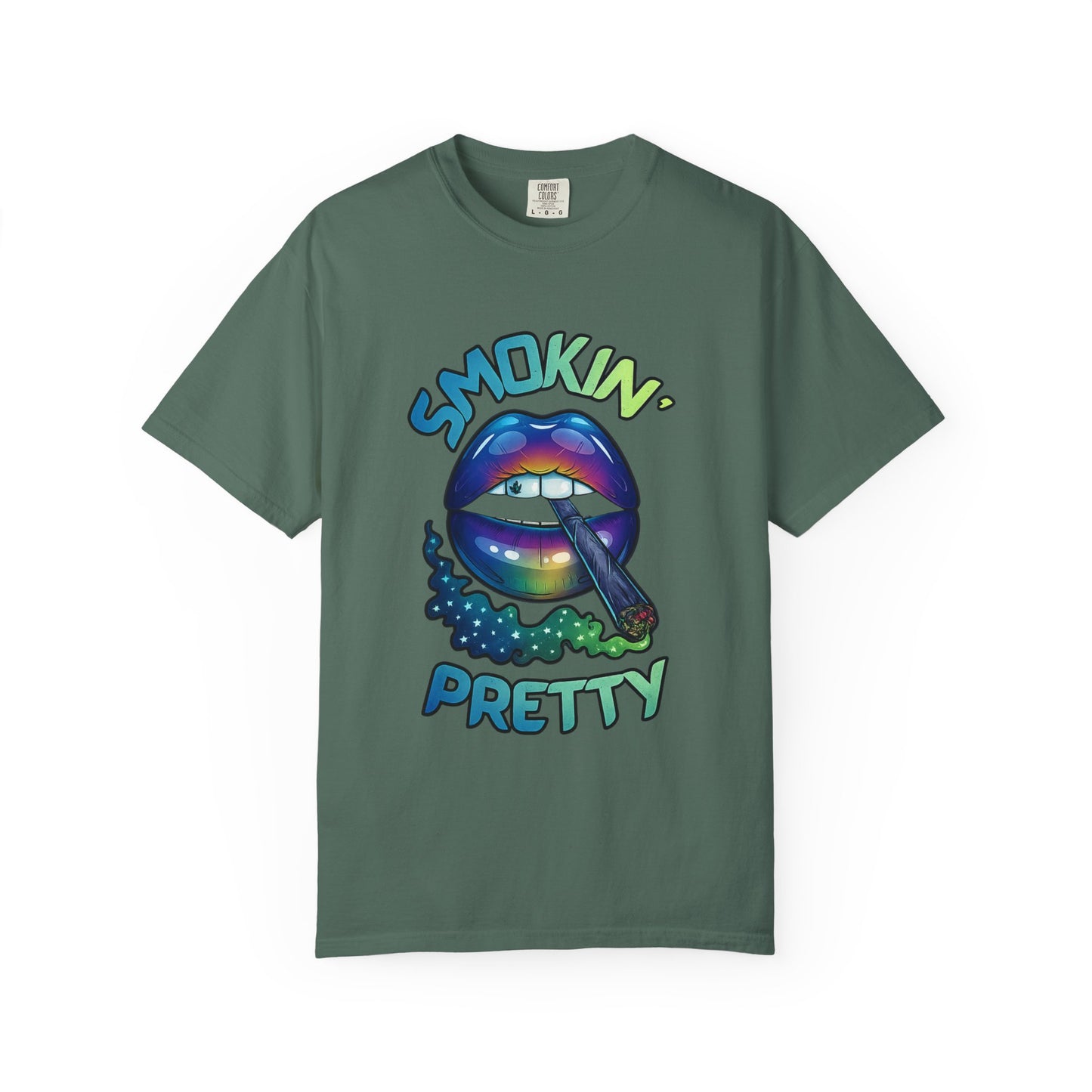Smokin' Pretty Rainbow Lip Graphic T-Shirt