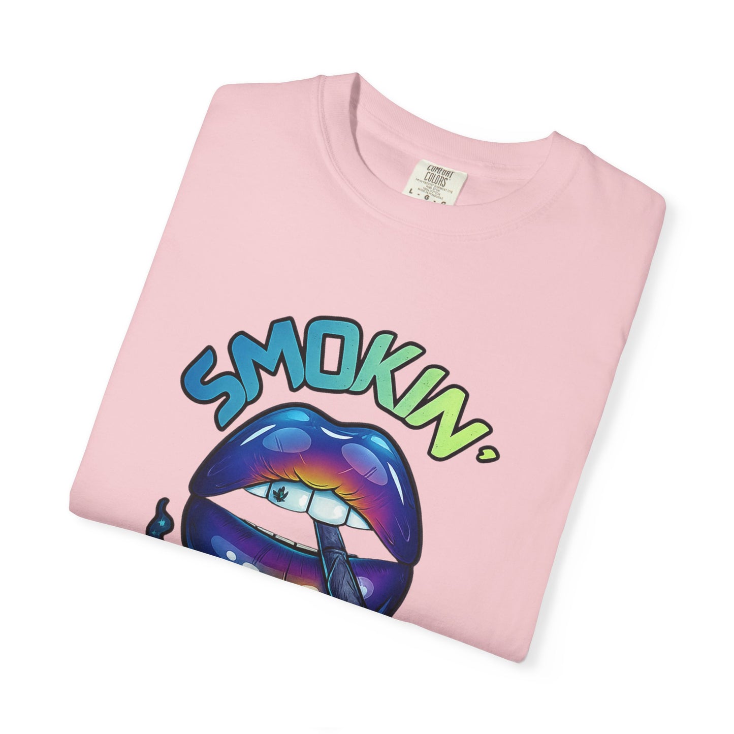 Smokin' Pretty Rainbow Lip Graphic T-Shirt