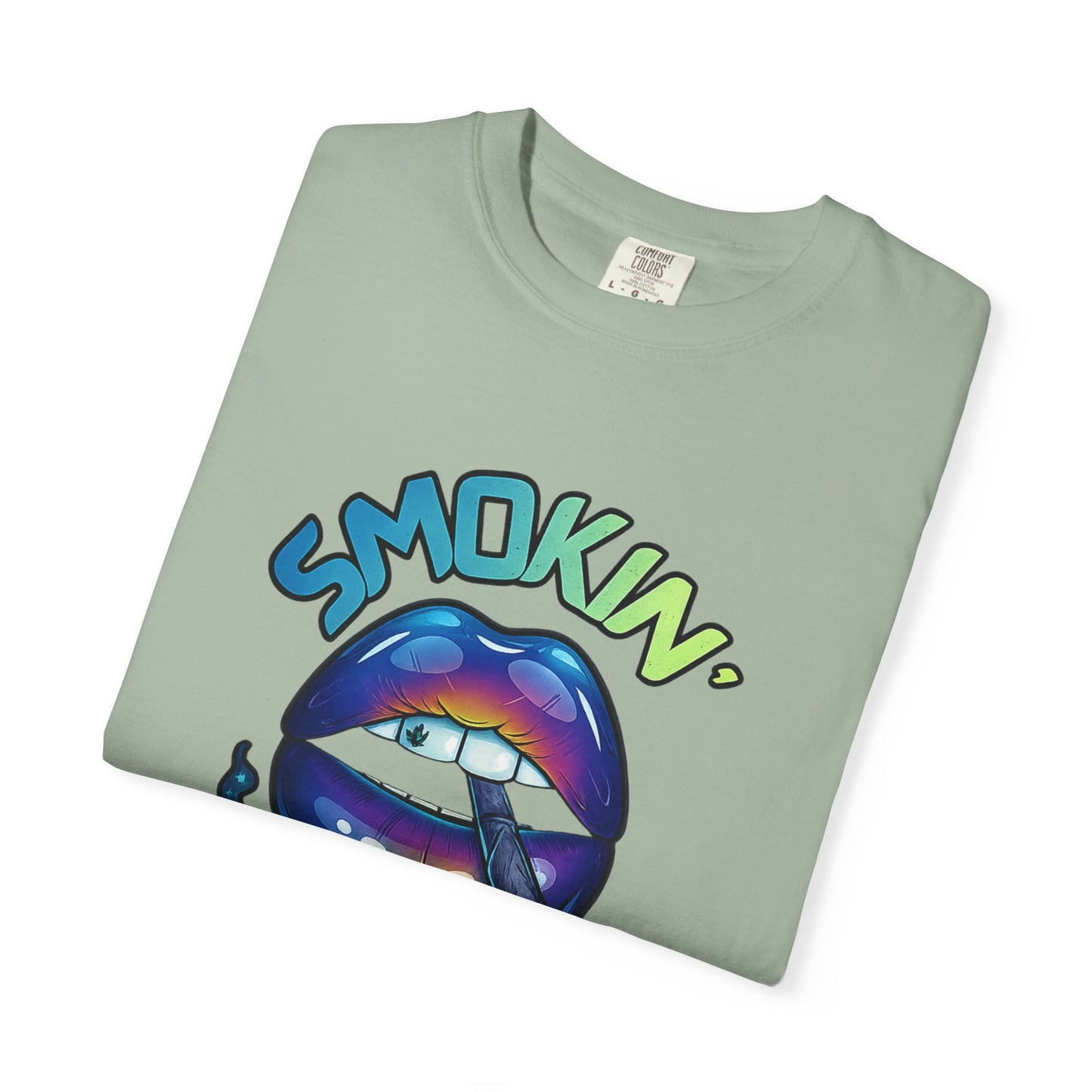 Smokin' Pretty Rainbow Lip Graphic T-Shirt