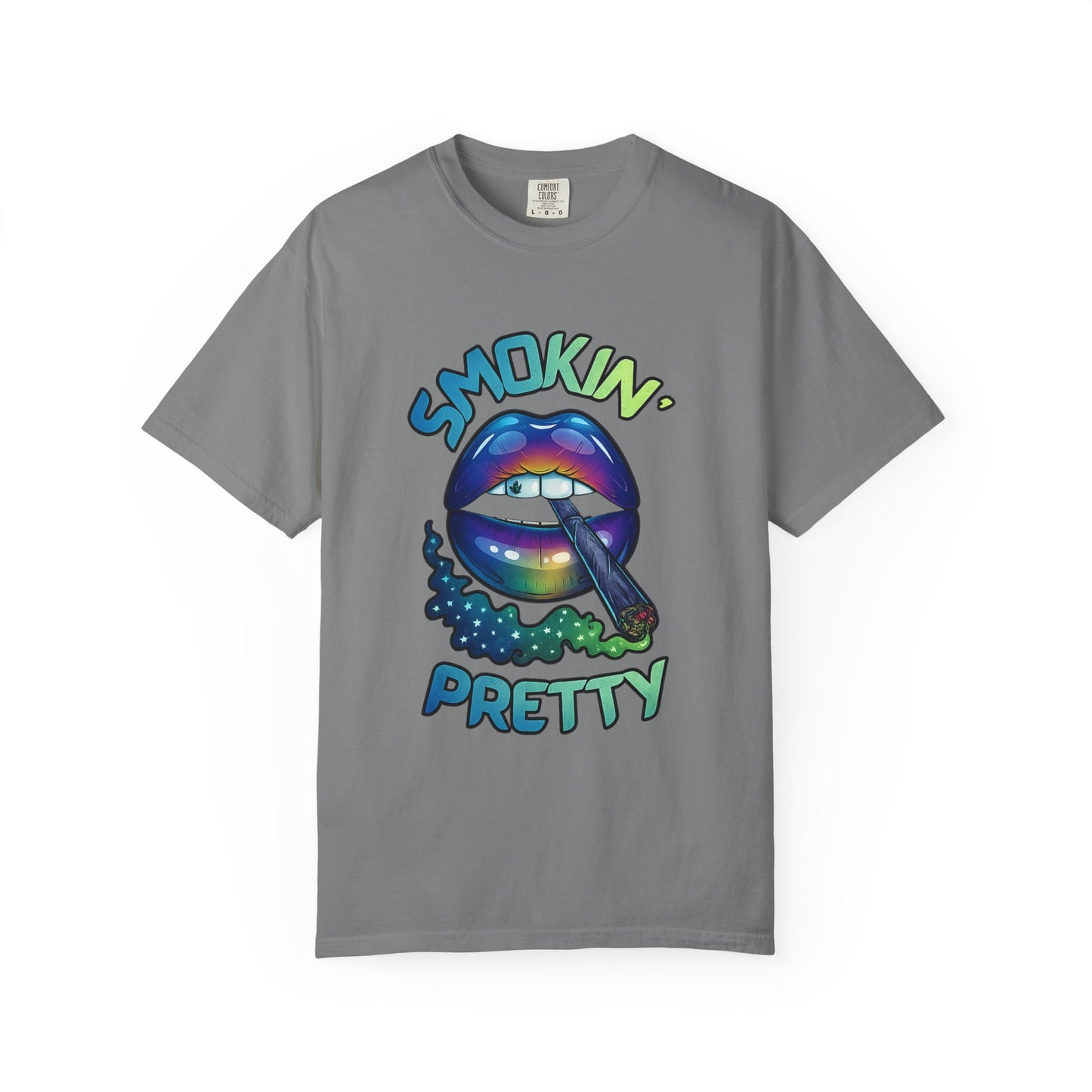 Smokin' Pretty Rainbow Lip Graphic T-Shirt