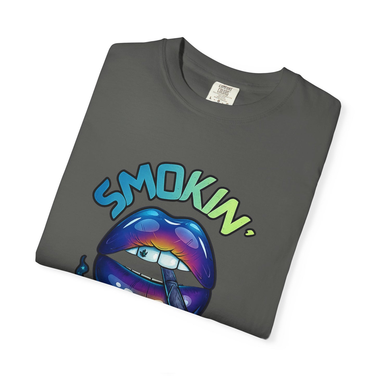 Smokin' Pretty Rainbow Lip Graphic T-Shirt