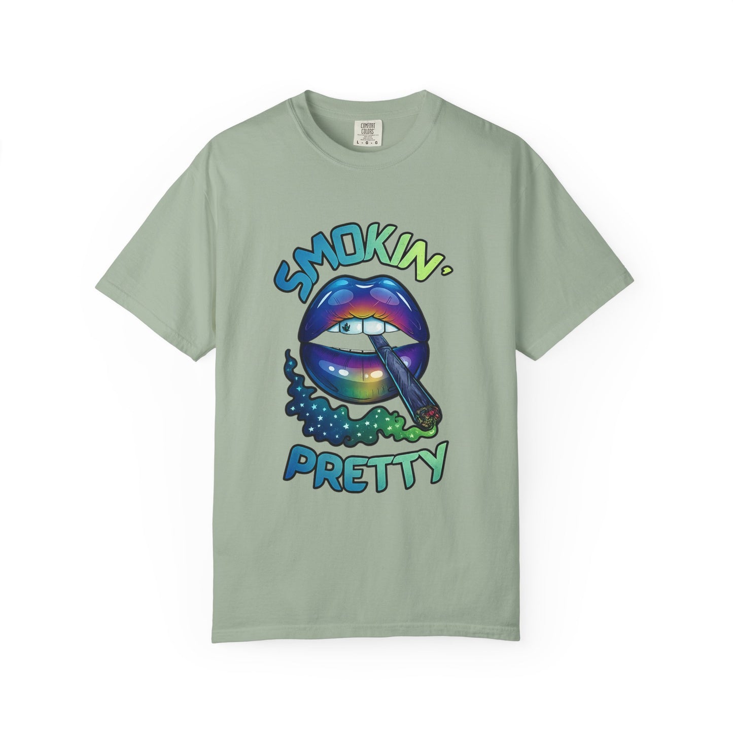 Smokin' Pretty Rainbow Lip Graphic T-Shirt