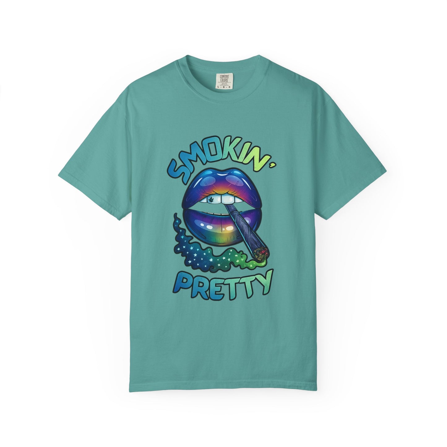 Smokin' Pretty Rainbow Lip Graphic T-Shirt