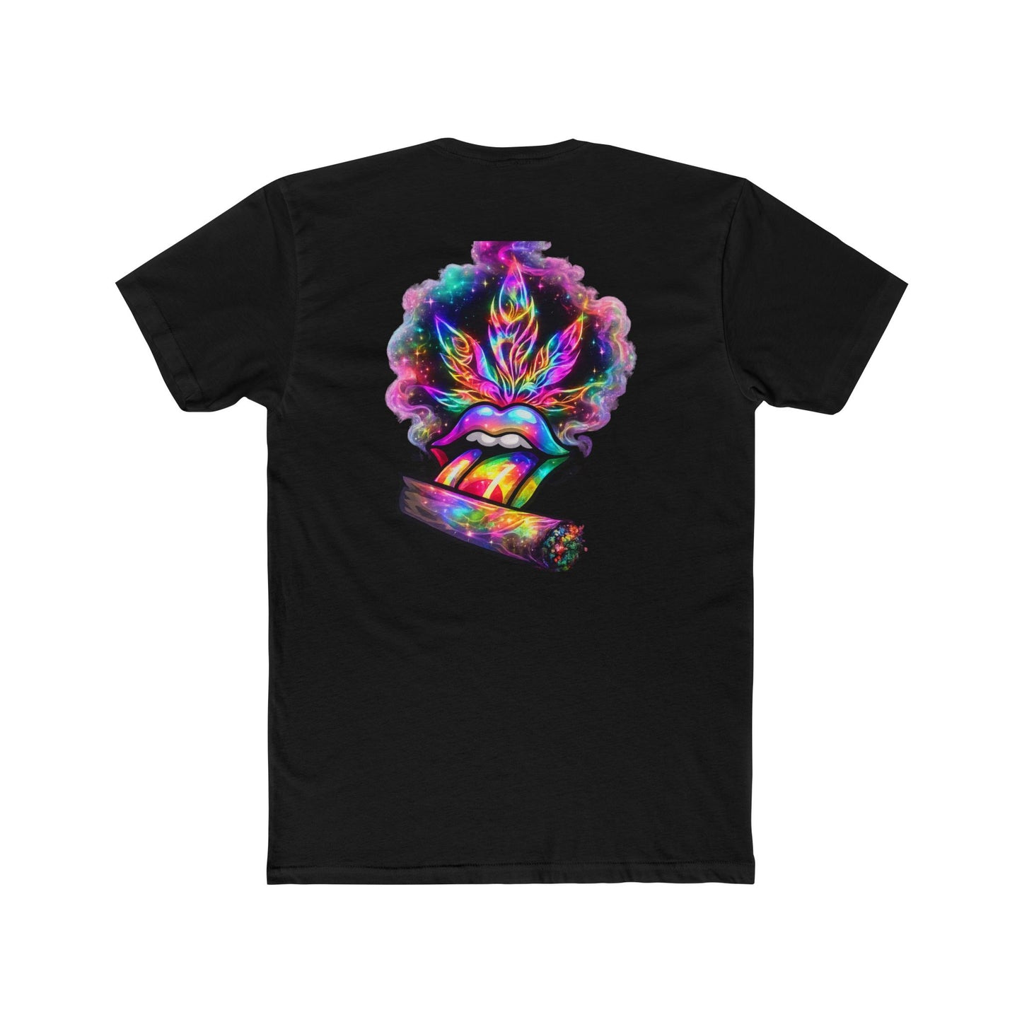 Psychedelic Rainbow Lip & Joint Graphic Tee