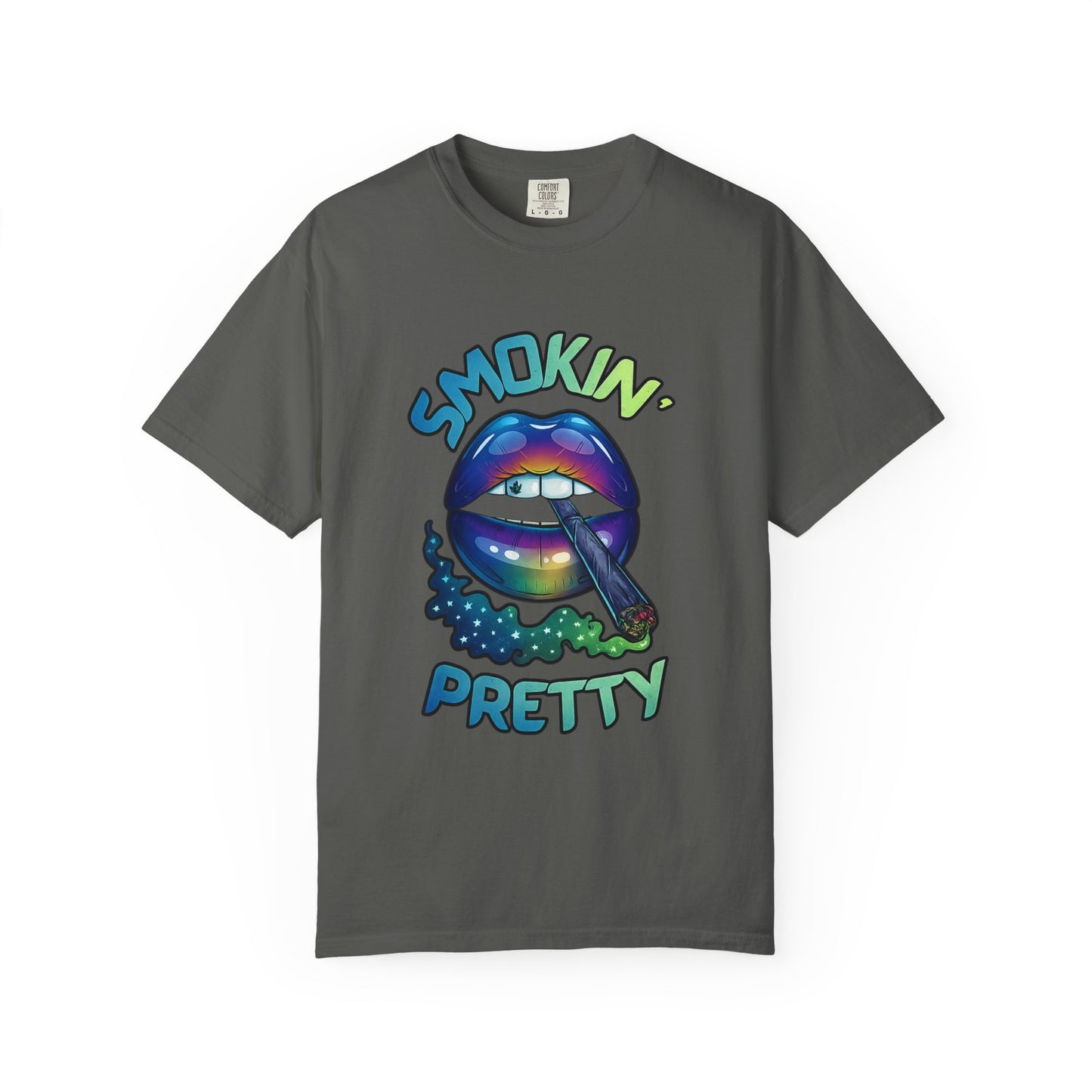 Smokin' Pretty Rainbow Lip Graphic T-Shirt